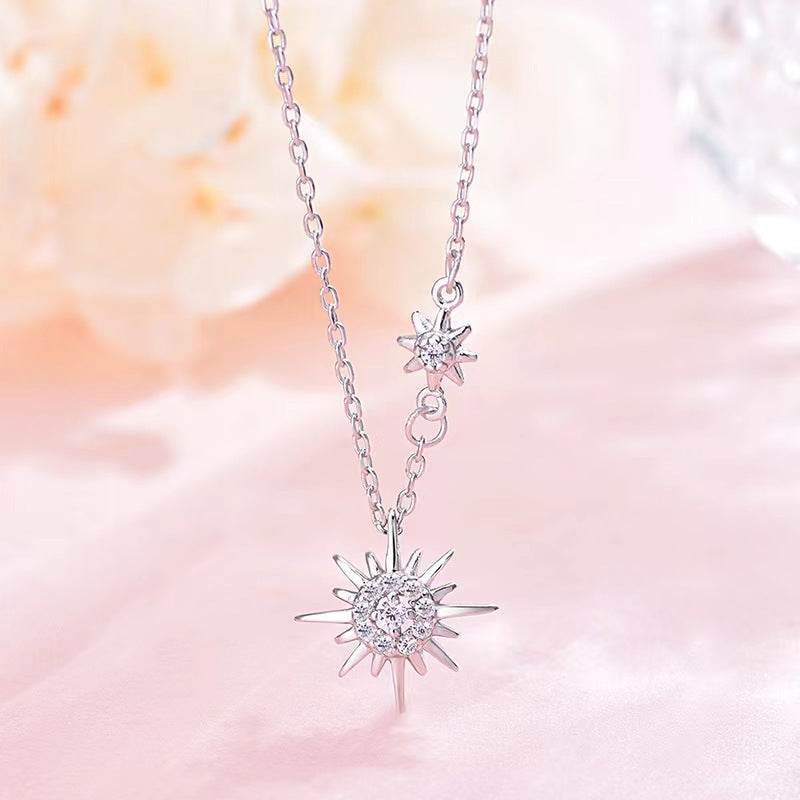 Wholesale Sunflower clavicle necklace